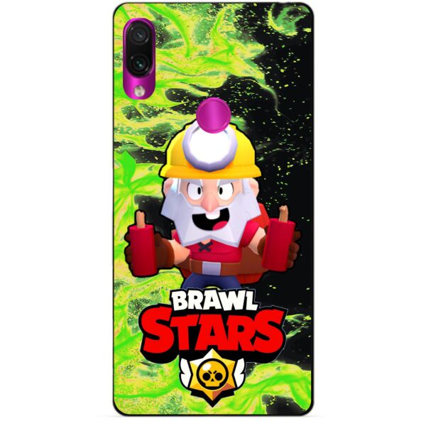 

Силиконовый бампер чехол Candy для Xiaomi Redmi 7 с Героем Brawl Stars Динамайк