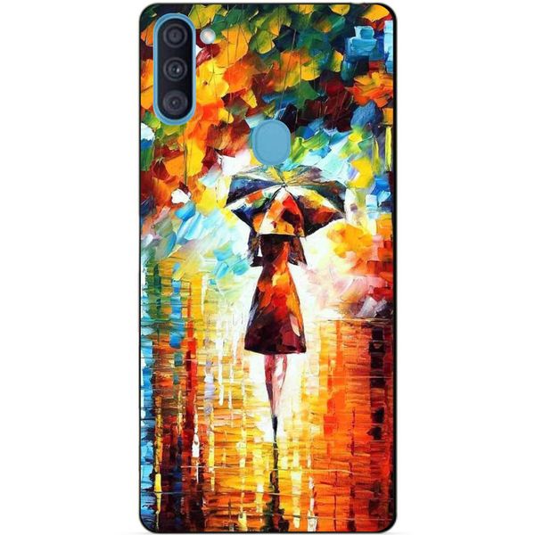 

Силиконовый бампер чехол Candy для Samsung A11 с рисунком Прогулка