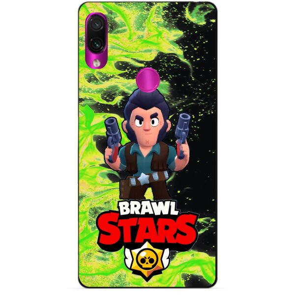 

Силиконовый бампер чехол Candy для Xiaomi Redmi 7 с Героем Brawl Stars Кольт