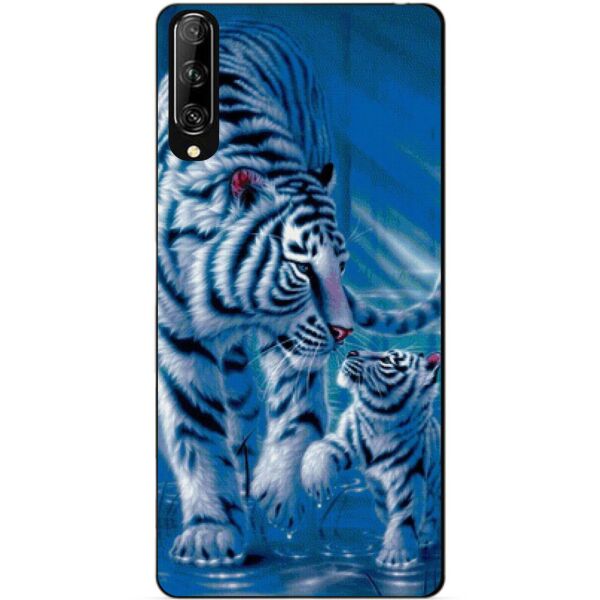 

Силиконовый чехол бампер Candy для Huawei P Smart Pro с рисунком Тигры