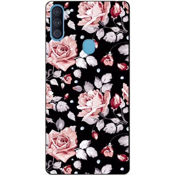

Силиконовый бампер чехол Candy для Samsung A11 с рисунком Розы