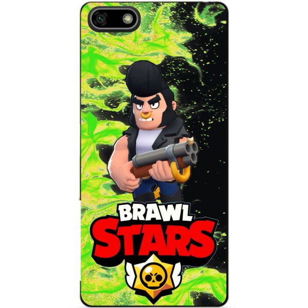

Силиконовый бампер чехол Candy для Huawei Honor 7a с Героем Brawl Stars Булл