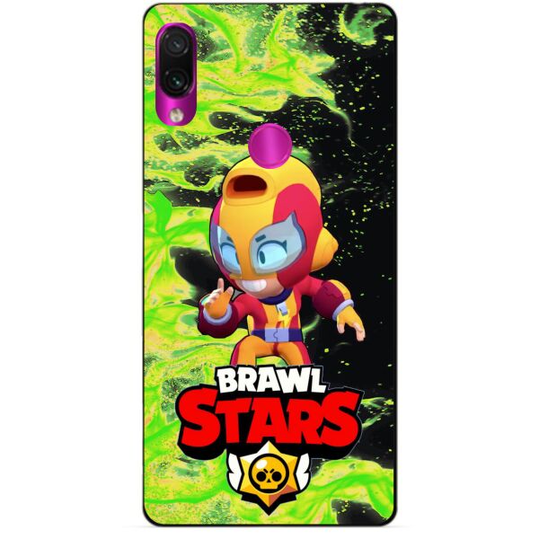 

Силиконовый бампер чехол Candy для Xiaomi Redmi 7 с Героем Brawl Stars Макс