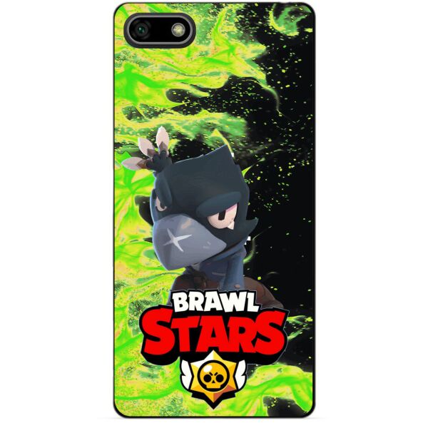 

Силиконовый бампер чехол Candy для Huawei Honor 7a с Героем Brawl Stars Ворон