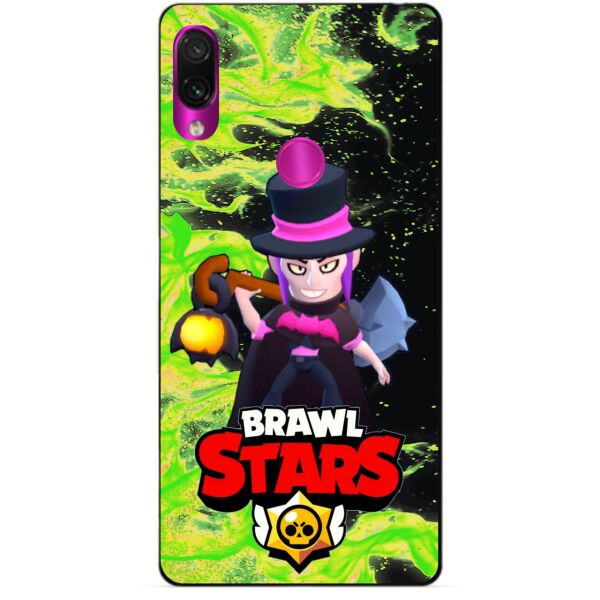 

Силиконовый бампер чехол Candy для Xiaomi Redmi 7 с Героем Brawl Stars Мортис