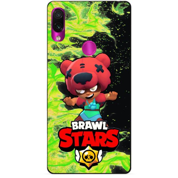 

Силиконовый бампер чехол Candy для Xiaomi Redmi 7 с Героем Brawl Stars Нита