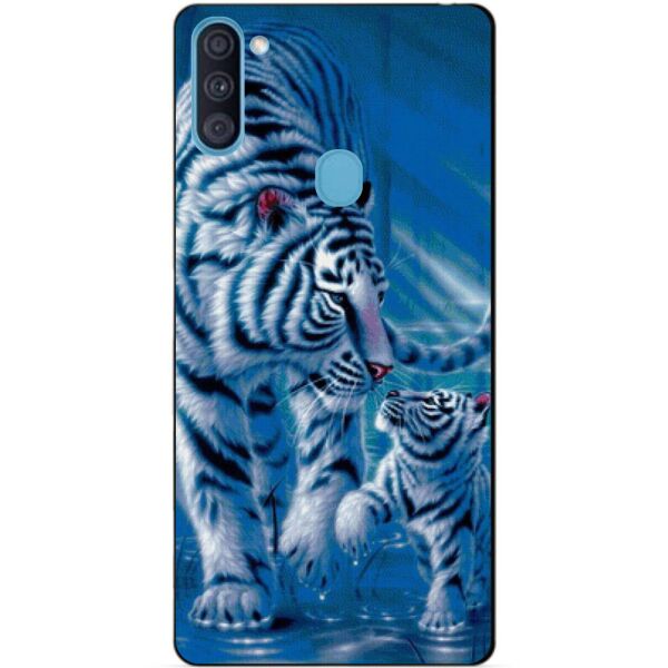 

Силиконовый бампер чехол Candy для Samsung A11 с рисунком Тигры