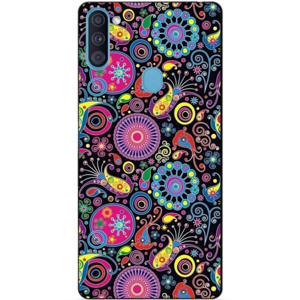 

Силиконовый бампер чехол Candy для Samsung A11 с рисунком Узоры