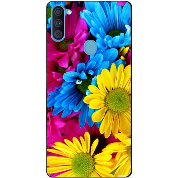 

Силиконовый бампер чехол Candy для Samsung A11 с рисунком Хризантемы