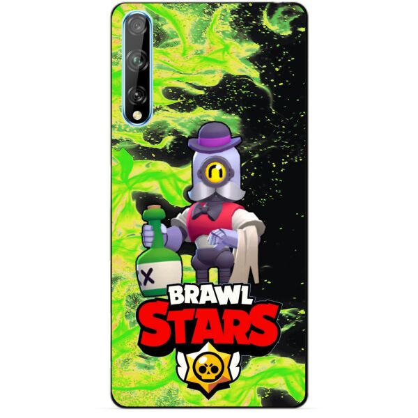 

Силиконовый чехол бампер Candy для Huawei P Smart S с Героем Brawl Stars Барли