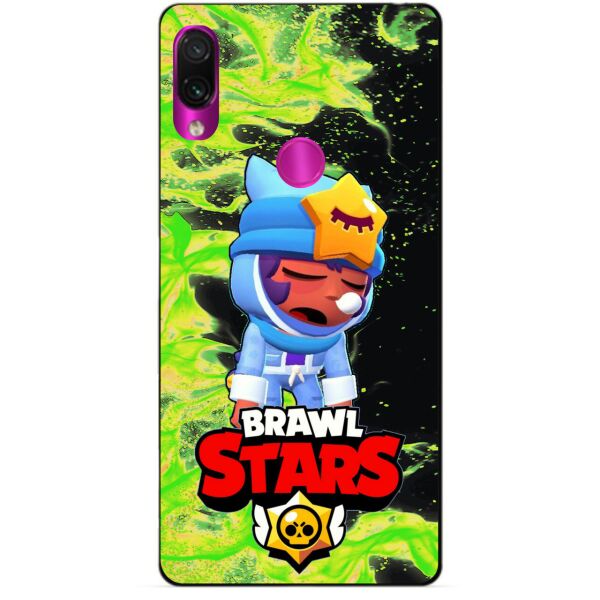 

Силиконовый бампер чехол Candy для Xiaomi Redmi 7 с Героем Brawl Stars Сонный Сэнди
