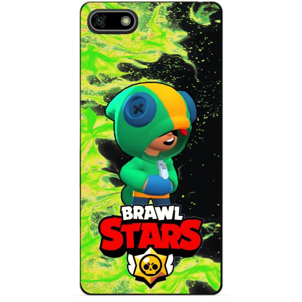 

Силиконовый бампер чехол Candy для Huawei Honor 7a с Героем Brawl Stars Леон Бравл