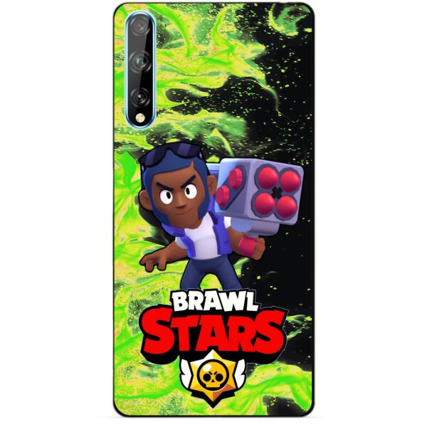 

Силиконовый чехол бампер Candy для Huawei P Smart S с Героем Brawl Stars Брок