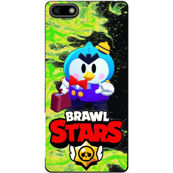 

Силиконовый бампер чехол Candy для Huawei Honor 7a с Героем Brawl Stars Мистер П.