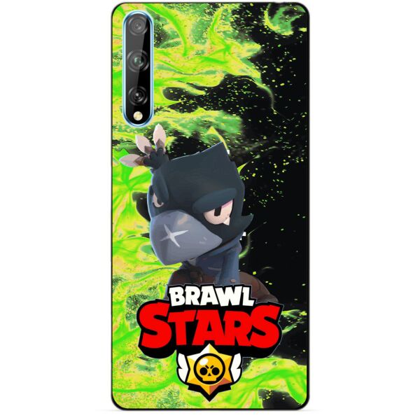 

Силиконовый чехол бампер Candy для Huawei P Smart S с Героем Brawl Stars Ворон