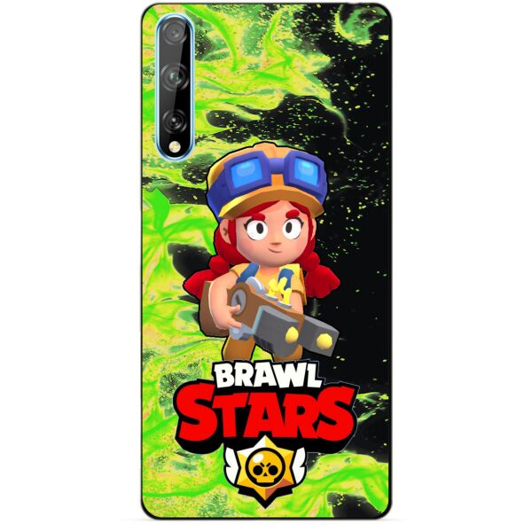 

Силиконовый чехол бампер Candy для Huawei P Smart S с Героем Brawl Stars Джесси