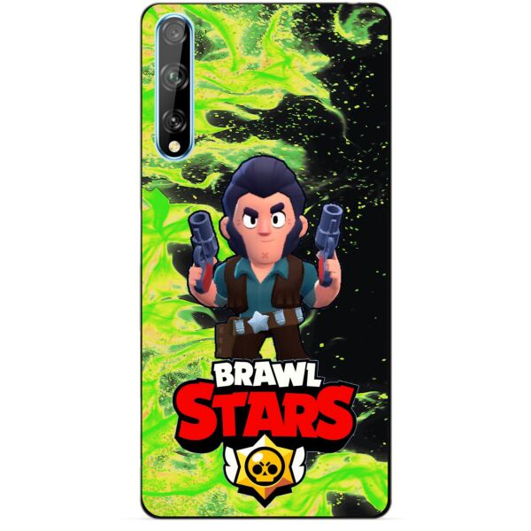 

Силиконовый чехол бампер Candy для Huawei P Smart S с Героем Brawl Stars Кольт