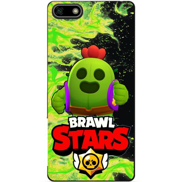

Силиконовый бампер чехол Candy для Huawei Honor 7a с Героем Brawl Stars Спайк