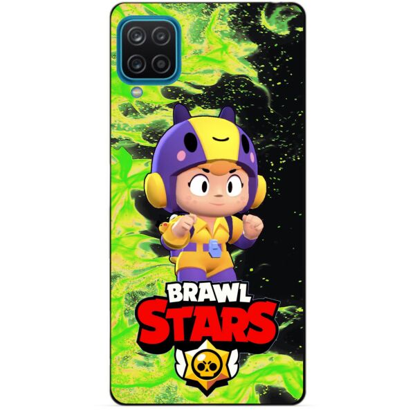 

Силиконовый бампер чехол Candy для Samsung A12 с Героем Brawl Stars Беа