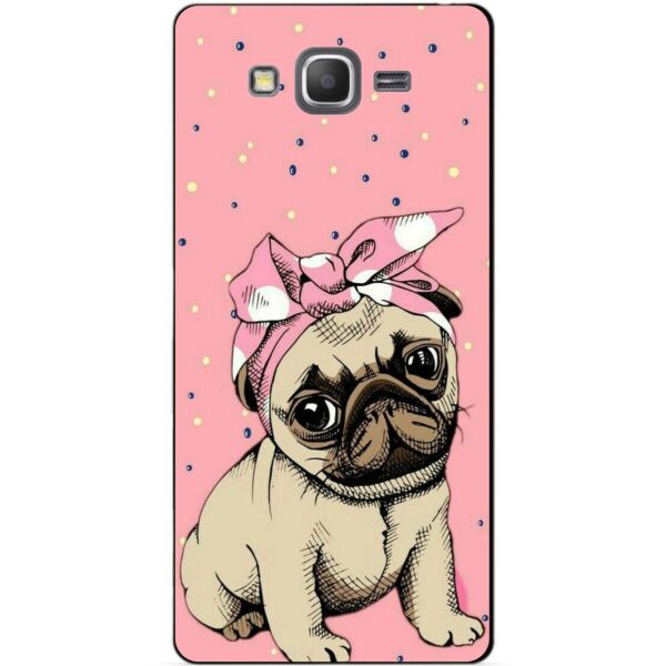 

Чехол силиконовый Candy для Samsung G530/G531 Galaxy Grand Prime с рисунком Мопс