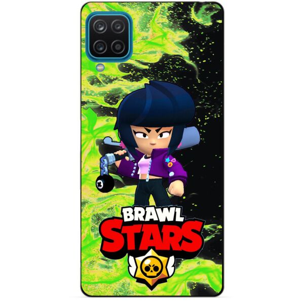 

Силиконовый бампер чехол Candy для Samsung A12 с Героем Brawl Stars Биби