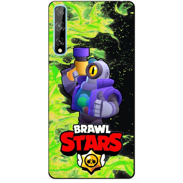 

Силиконовый чехол бампер Candy для Huawei P Smart S с Героем Brawl Stars Рико