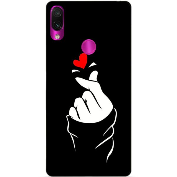 

Силиконовый бампер чехол Candy для Xiaomi Redmi 7 с рисунком Знак любви