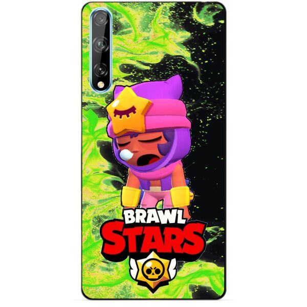 

Силиконовый чехол бампер Candy для Huawei P Smart S с Героем Brawl Stars Сэнди
