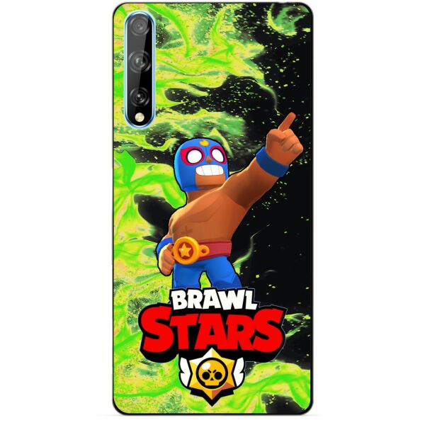 

Силиконовый чехол бампер Candy для Huawei P Smart S с Героем Brawl Stars Эль Примо