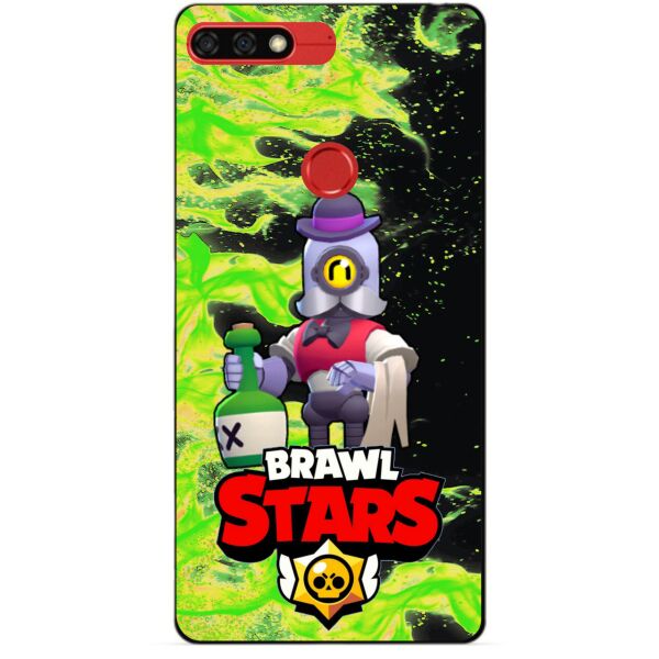 

Силиконовый бампер чехол Candy для Huawei Honor 7c Pro с героем Brawl Stars Барли