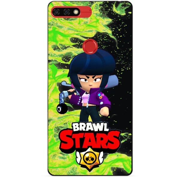 

Силиконовый бампер чехол Candy для Huawei Honor 7c Pro с героем Brawl Stars Биби