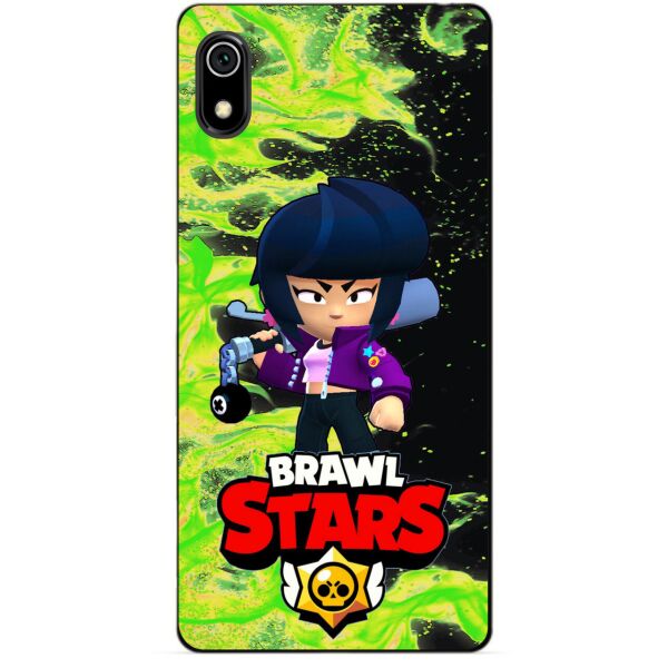 

Силиконовый бампер чехол Candy для Xiaomi Redmi 7a с Героем Brawl Stars Биби