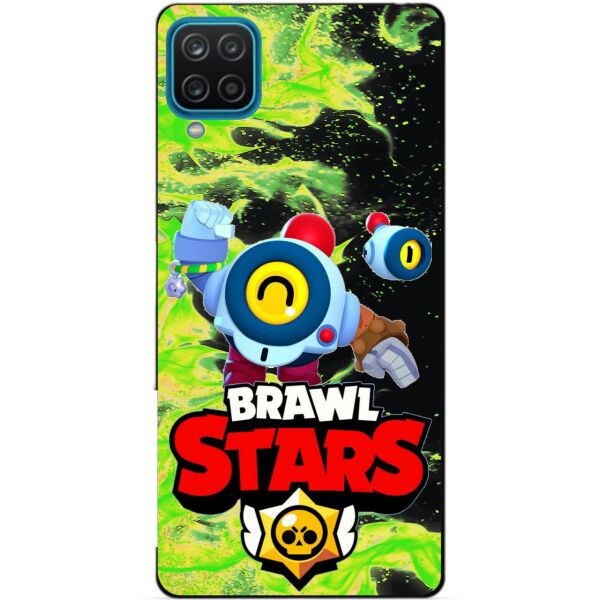 

Силиконовый бампер чехол Candy для Samsung A12 с Героем Brawl Stars Нани