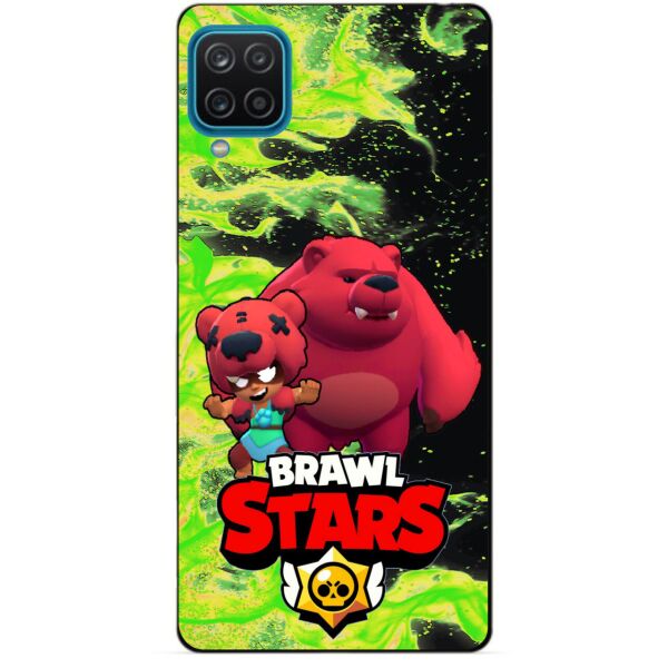 

Силиконовый бампер чехол Candy для Samsung A12 с Героем Brawl Stars Нита Мишка