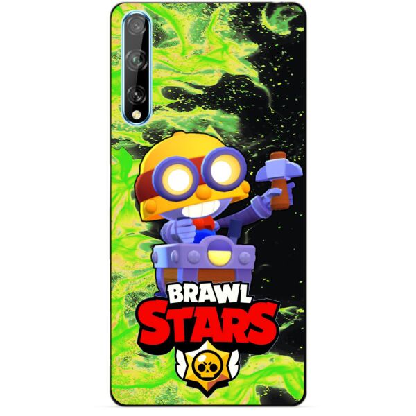 

Силиконовый чехол бампер Candy для Huawei P Smart S с Героем Бравл Старс Карл
