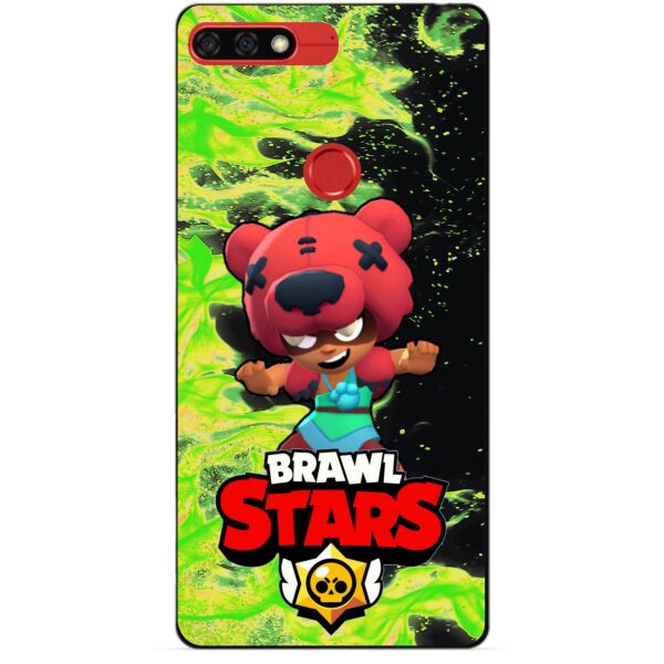 

Силиконовый бампер чехол Candy для Huawei Honor 7c Pro с героем Brawl Stars Нита