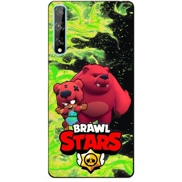 

Силиконовый чехол бампер Candy для Huawei P Smart S с Героем Бравл Старс Нита Мишка