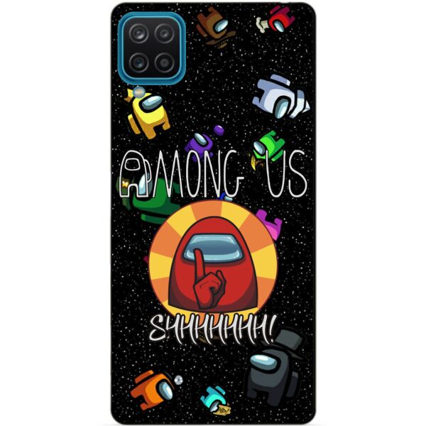 

Силиконовый бампер чехол Candy для Samsung A12 с рисунком Among Us