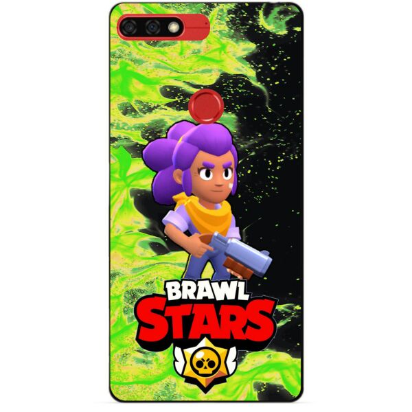 

Силиконовый бампер чехол Candy для Huawei Honor 7c Pro с героем Brawl Stars Шелли