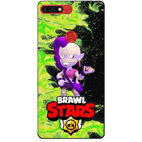 

Силиконовый бампер чехол Candy для Huawei Honor 7c Pro с героем Brawl Stars Эмз