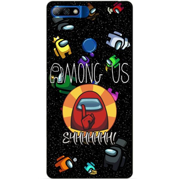 

Силиконовый бампер чехол Candy для Huawei Honor 7c Pro с рисунком Among Us