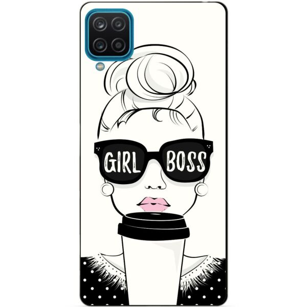 

Силиконовый бампер чехол Candy для Samsung A12 с рисунком Girl Boss