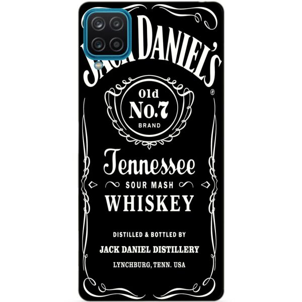 

Силиконовый бампер чехол Candy для Samsung A12 с рисунком Jack Daniels