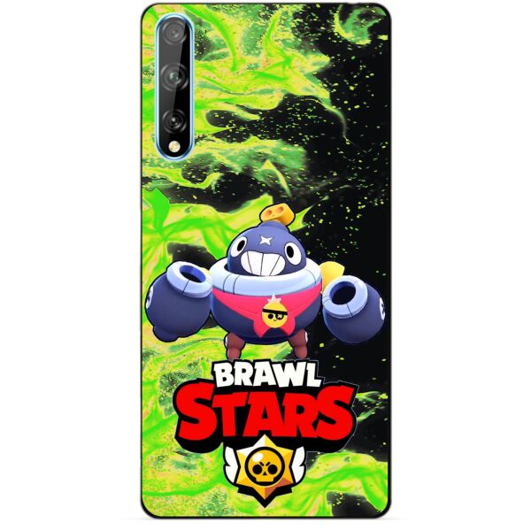 

Силиконовый чехол бампер Candy для Huawei P Smart S с Героем Бравл Старс Тик