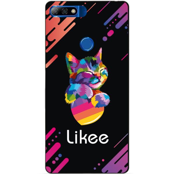 

Силиконовый бампер чехол Candy для Huawei Honor 7c Pro с рисунком Likee