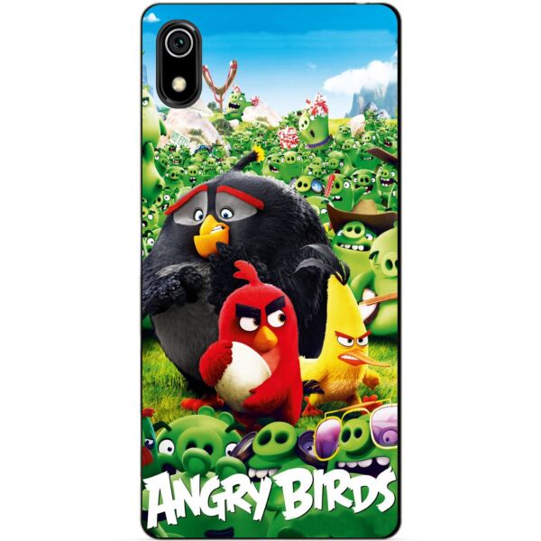 

Силиконовый бампер чехол Candy для Xiaomi Redmi 7a с рисунком Angry Birds Свиньи