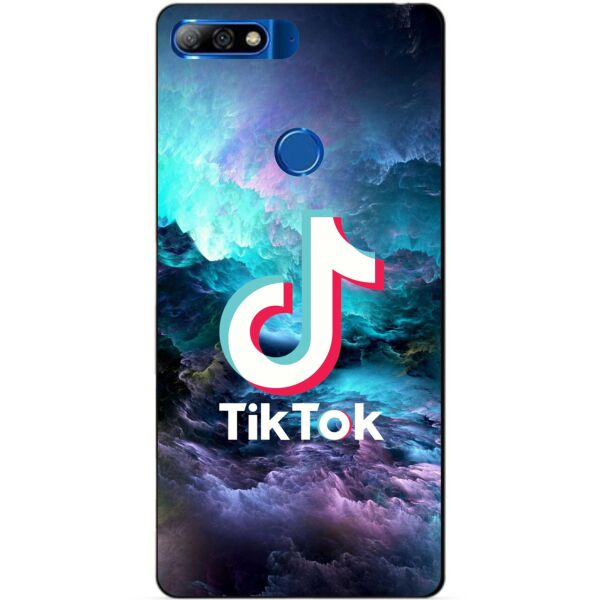 

Силиконовый бампер чехол Candy для Huawei Honor 7c Pro с рисунком Tik Tok