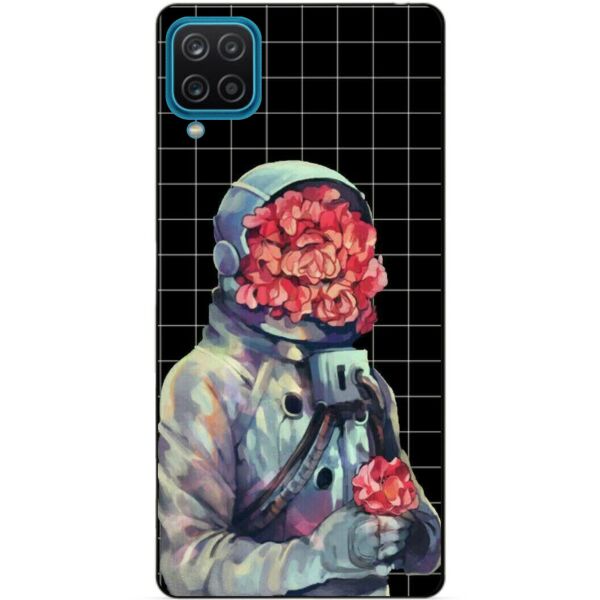 

Силиконовый бампер чехол Candy для Samsung A12 с рисунком Букет