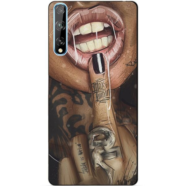 

Силиконовый чехол бампер Candy для Huawei P Smart S с рисунком Swag