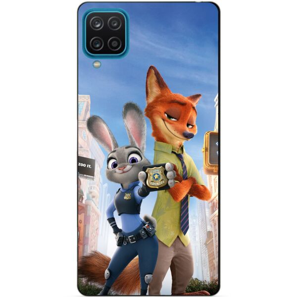 

Силиконовый бампер чехол Candy для Samsung A12 с рисунком Зверополис